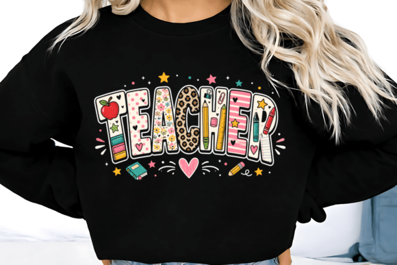 Download Cute Teacher Typography, Back to School - Teacher Collection