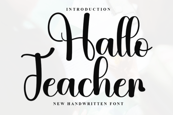 Download Hallo Teacher Font - Teacher Collection