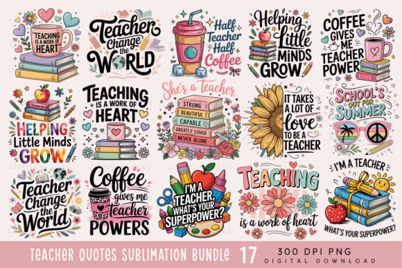 Download Teacher PNG Sublimation Bundle - Teacher Collection